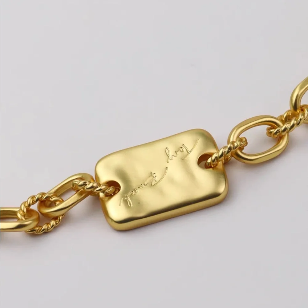 💎Host Pick🪩Tory Burch Signature‎ Bar Chain Gold Bracelet
